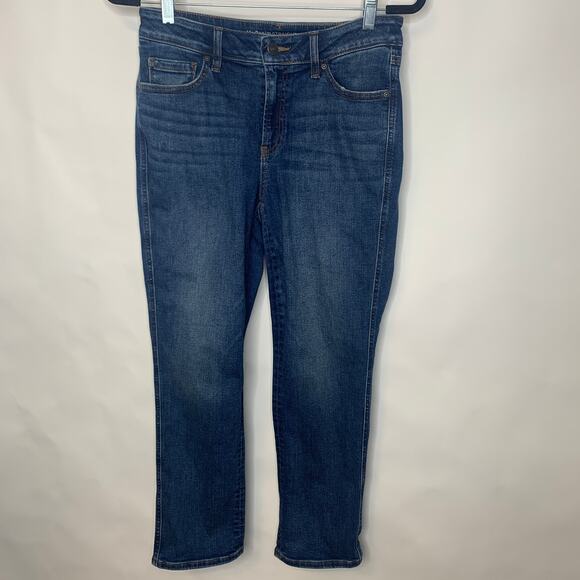 Chico's Straight Leg Ankle Jean Sz 4R 28" waist - Picture 2 of 7